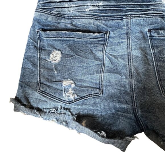 2/$40 RtA Salvador Ripped Jean Shorts in Destroyed Daze - Picture 10 of 16